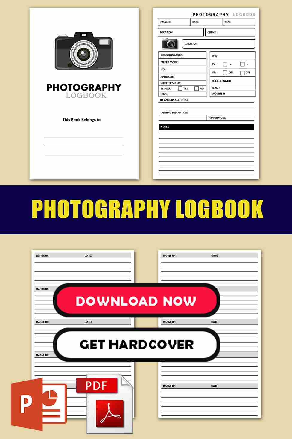 Photographers Logbook Template